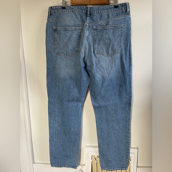 H&M High Rise Button Fly Jean, Light Wash, Women’s 16 - Picture 6 of 9
